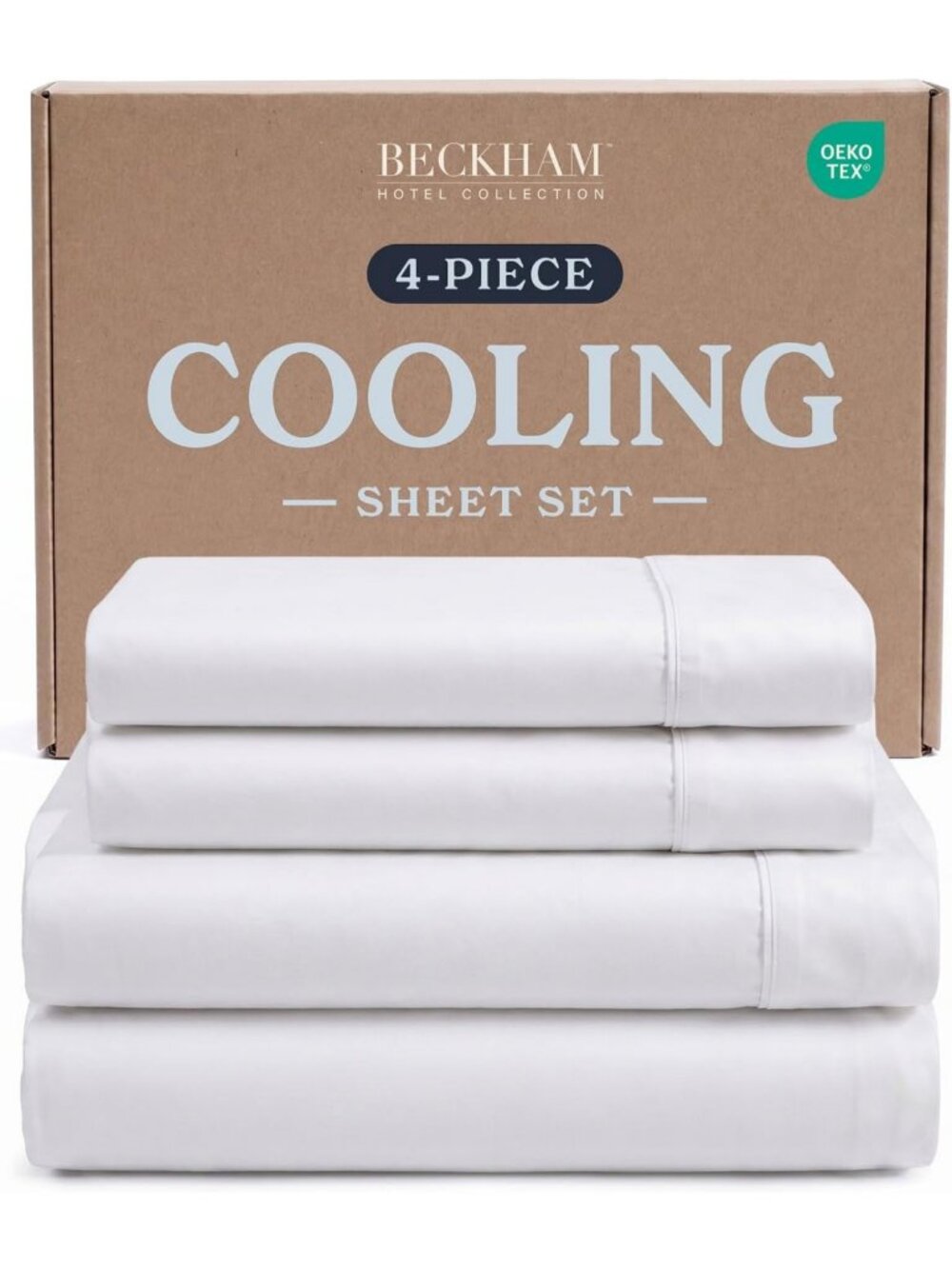 Cooling Cal King 4pc Sheet Set for Hot Sleepers | Soft, Breathable, Luxury